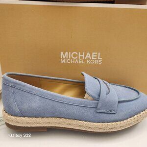 Michael Kors "Lennon" French Blue Espadrille Flats. NIB. Size Various